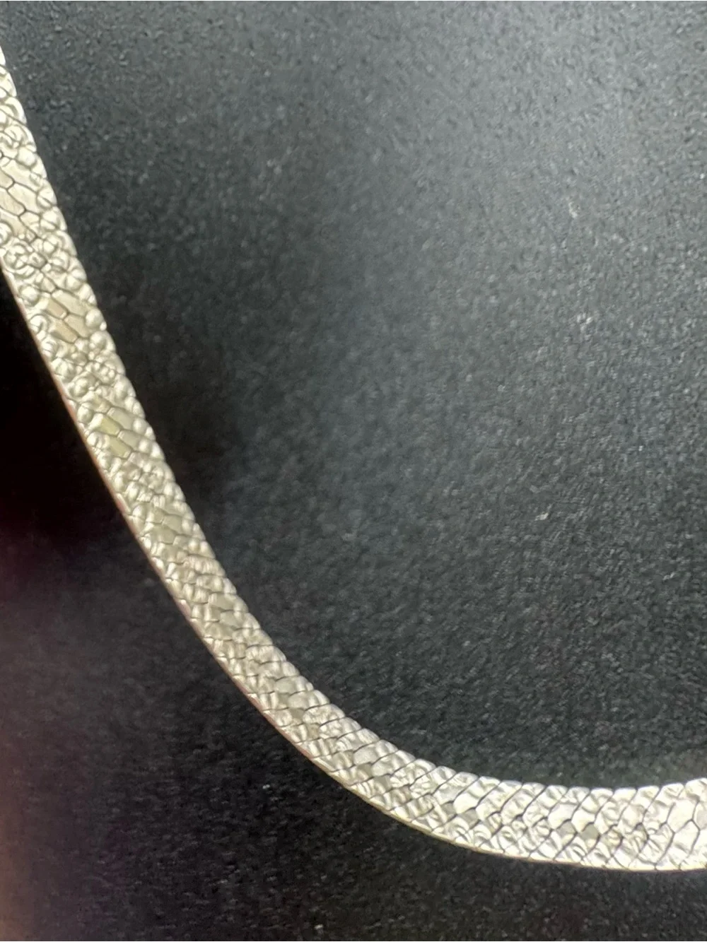 Sterling Silver 925 36” long - wide/thick chain necklace (unique design) Italy